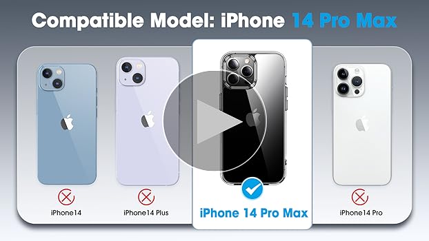 Amazon.com: CASEKOO for iPhone 14 Pro Max Case Crystal Clear